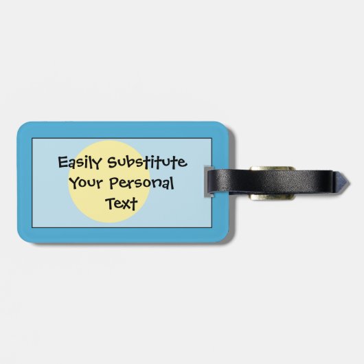 Palau Easy ID Personal Flag Gepäckanhänger (Rückseite horizontal)