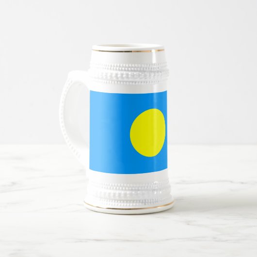 Palau Flag Bierglas (Vorderseite Links)