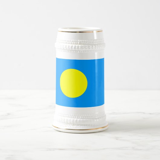 Palau Flag Bierglas (Mittel)