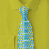 Palau Flag Brick Pattern Krawatte