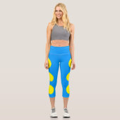 Palau Flag Capri Leggings (Vorderseite)