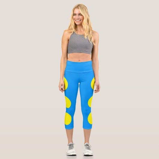 Palau Flag Capri Leggings (Vorderseite)