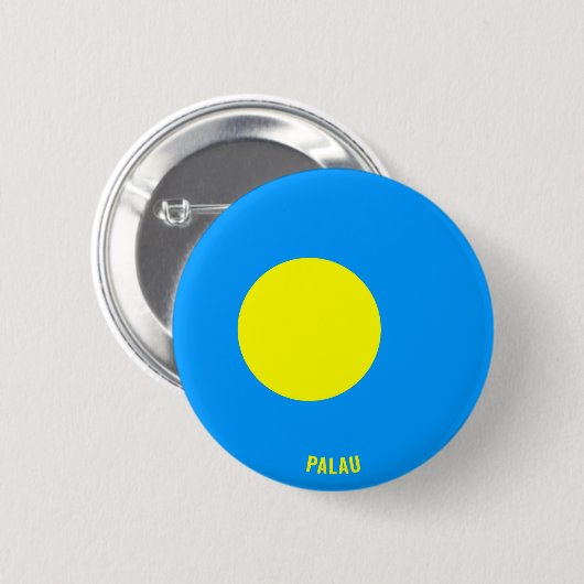 Palau Flag Charming Patriotic Button (Vorne & Hinten)