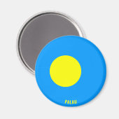 Palau Flag Charming Patriotic Magnet (Vorderseite/Rückseite)