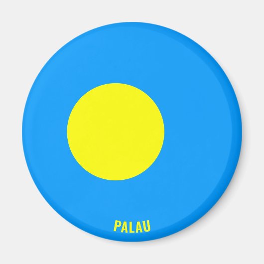 Palau Flag Charming Patriotic Magnet (Vorne)