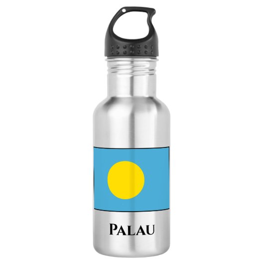 Palau Flag Edelstahlflasche (Vorderseite)