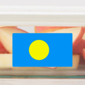 Palau Flag Etiketten (Befestigt)