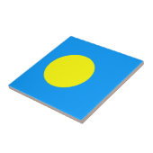Palau Flag Fliese (Seite)