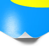 Palau Flag Fotodruck (Ecke)