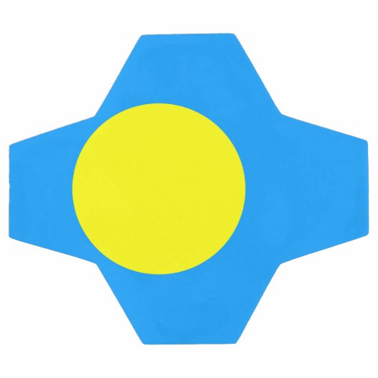 Palau Flag Fußball (Flach)