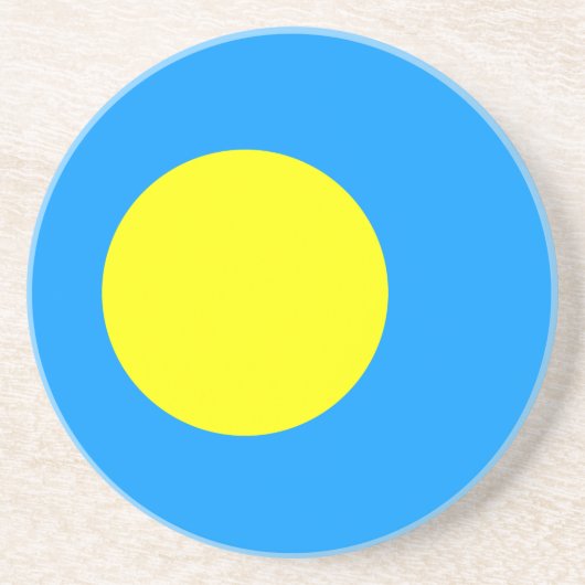 Palau Flag Getränkeuntersetzer (Vorne)