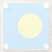 Palau Flag Glasuntersetzer (Rückseite)