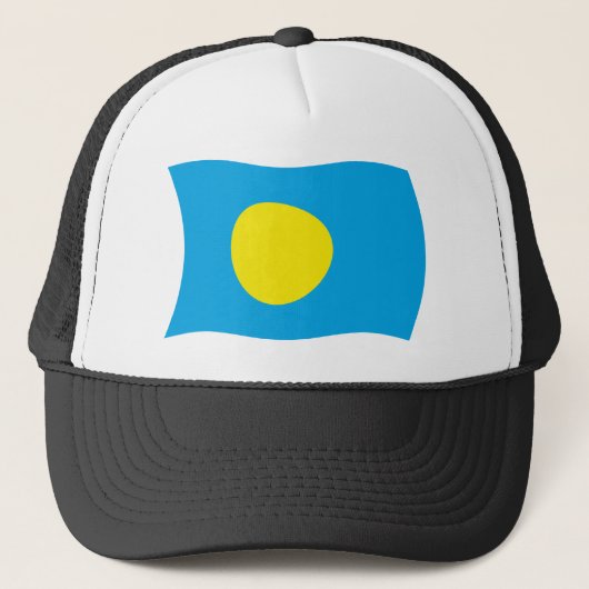 Palau Flag Hat Truckerkappe (Vorderseite)