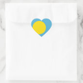 Palau Flag Herz-Aufkleber (Tasche)