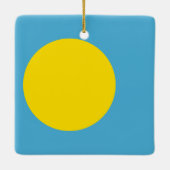 Palau Flag Keramikornament (Rückseite)