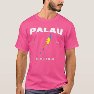 Palau Flag, Palau Map, Palauan National Flag T-Shirt