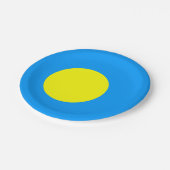 Palau Flag Pappteller (Schrägansicht)