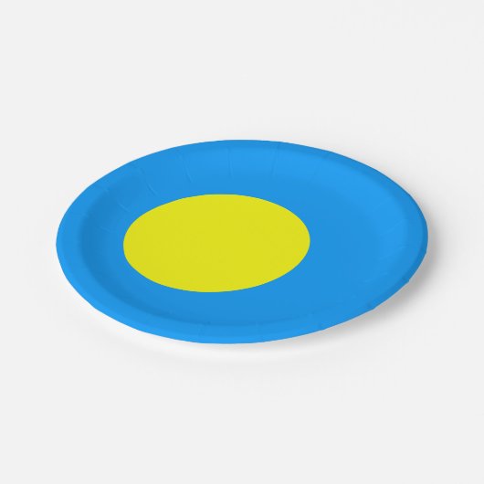 Palau Flag Pappteller (Schrägansicht)