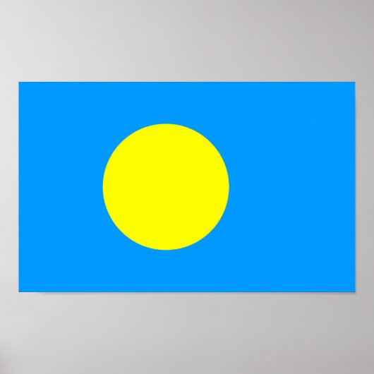Palau Flag Poster (Vorne)