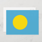 Palau Flag Postkarte (Vorne/Hinten)