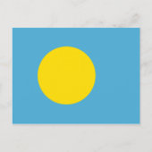 Palau Flag Postkarte (Vorderseite)