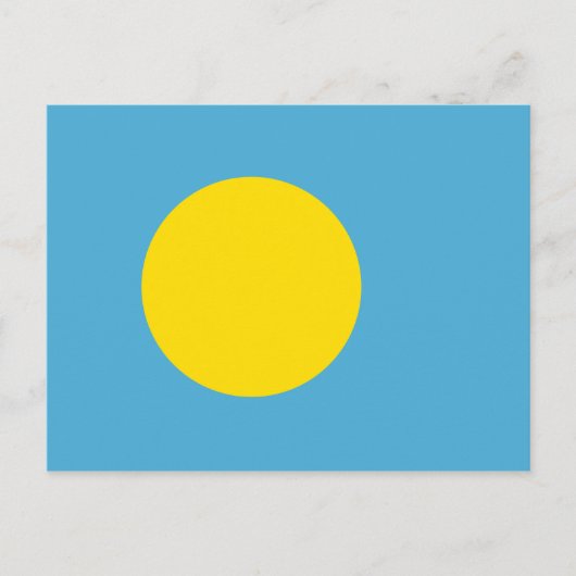 Palau Flag Postkarte (Vorderseite)