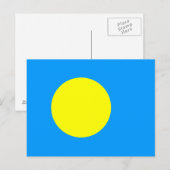 Palau Flag Postkarte (Vorne/Hinten)