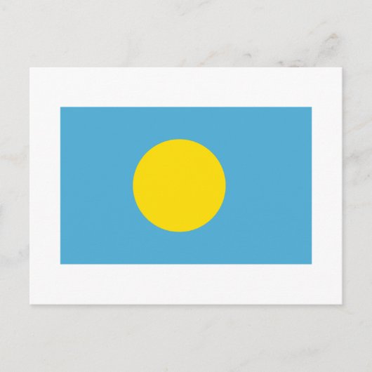 Palau Flag Postkarte (Vorderseite)