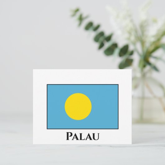 Palau Flag Postkarte (Stehend Vorderseite)