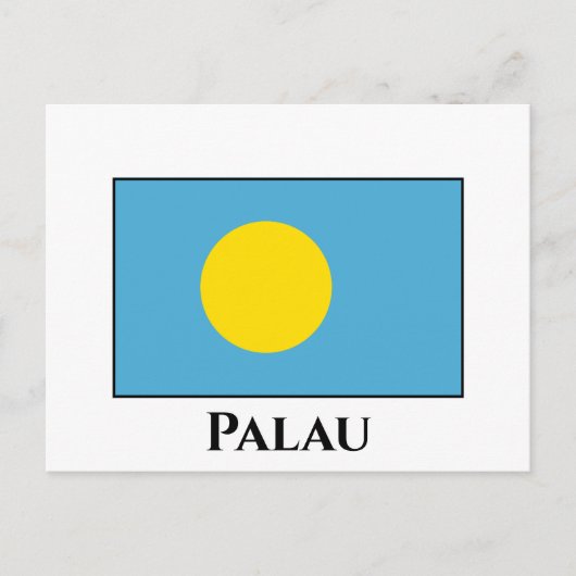 Palau Flag Postkarte (Vorderseite)