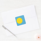 Palau Flag Quadratischer Aufkleber (Umschlag)