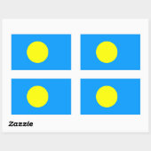 Palau Flag Rechteckiger Aufkleber (Blatt)