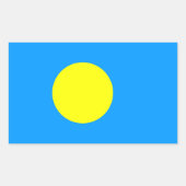 Palau Flag Rechteckiger Aufkleber (Vorderseite)