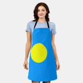 Palau Flag Schürze (Getragen)