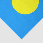 Palau Flag Seidenpapier (Ausschnitt)