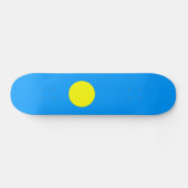 Palau Flag Skateboard (Horizontal)