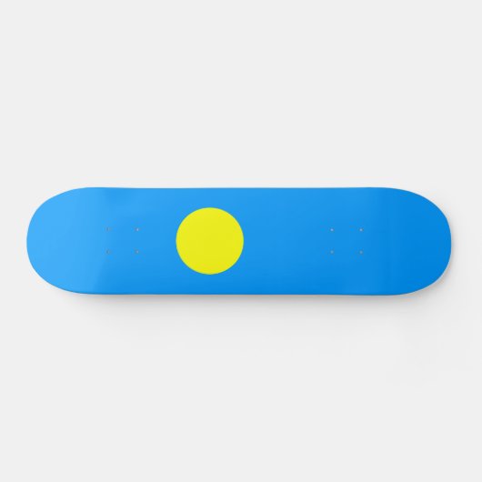 Palau Flag Skateboard (Horizontal)