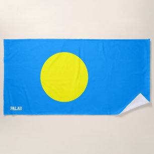 Palau Flag Splendid Patriotic Strandtuch