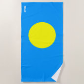 Palau Flag Splendid Patriotic Strandtuch (Vorderseite)