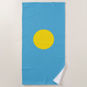 Palau Flag Strandtuch (Vorderseite)