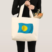 Palau Flag Tote Bag Jumbo Stoffbeutel (Vorderseite (Produkt))