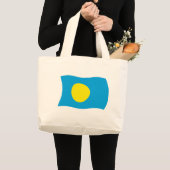Palau Flag Tote Bag Jumbo Stoffbeutel (Vorderseite (Produkt))