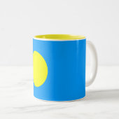 Palau Flag Zweifarbige Tasse (VorderseiteRechts)