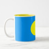 Palau Flag Zweifarbige Tasse (Links)
