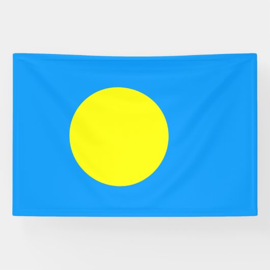 Palau-Flagge Banner (Horizontal)