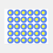 Palau-Flagge Etiketten (Blatt)