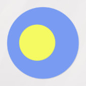 Palau-Flagge Etiketten (Design 1)