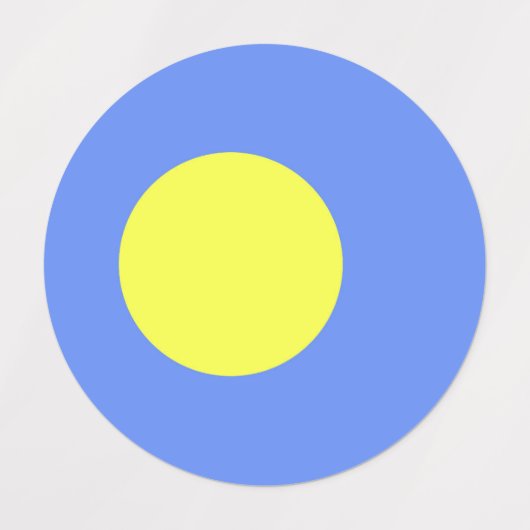 Palau-Flagge Etiketten (Design 1)