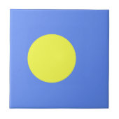 Palau-Flagge Fliese (Vorderseite)