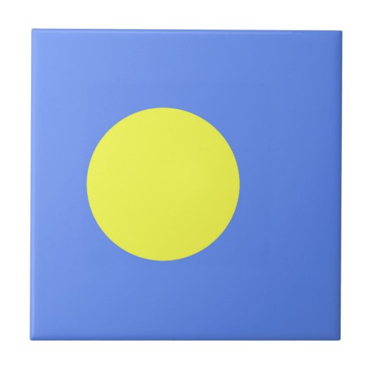 Palau-Flagge Fliese (Vorderseite)